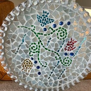 Sea glass plate